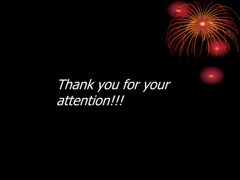 Thank you for your attention!!!